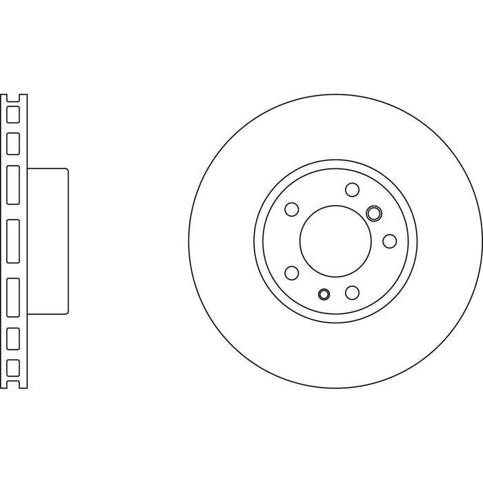 Apec Brake Disc Front Fits BMW 5 Series 7 8 Swept Area Depth 71.75Mm