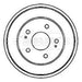 Genuine Borg & Beck Brake Drum fits Honda CRV 2.0i 4x4 1997 BBR7150 Borg & Beck  - Dynamic Drive