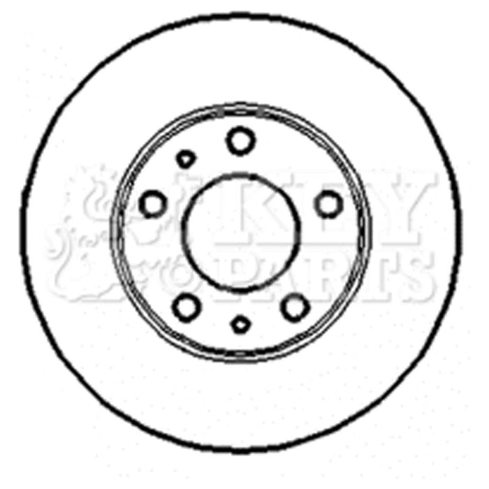 Genuine Key Parts KBD4414 Brake Disc Pair (Rear)