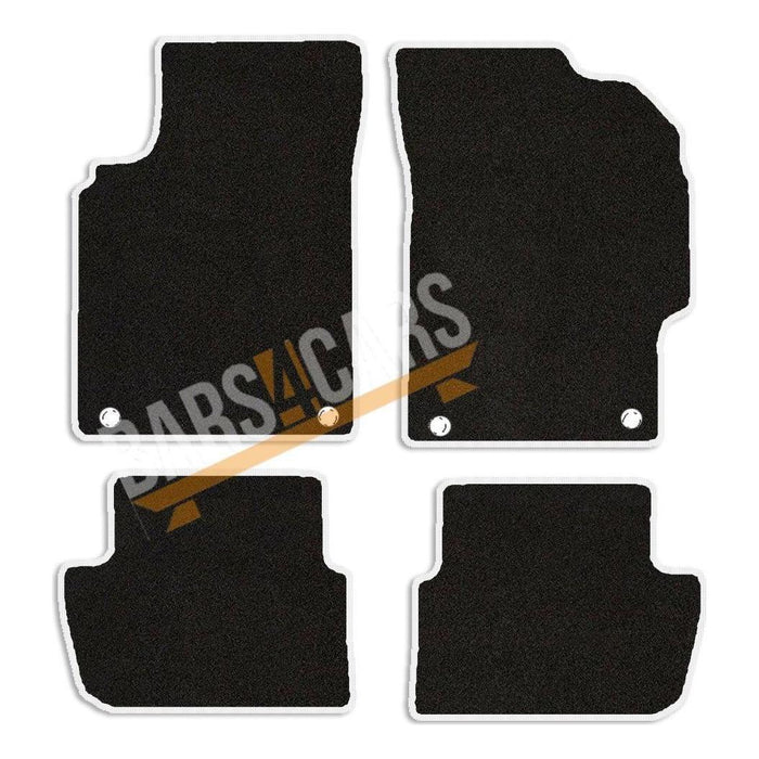 Fully Tailored White Trim Carpet Mats Chevrolet Spark 13> Set of 4 With 4 Clips UKB4C  - Dynamic Drive