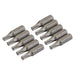 Silverline T25 Cr-V Screwdriver Bits 10pk T25 398775 Silverline  - Dynamic Drive