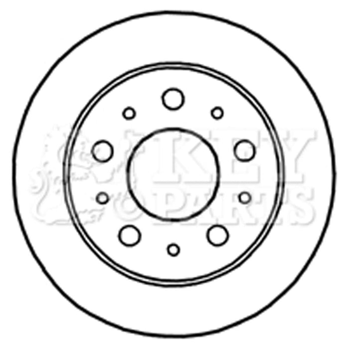 Genuine Key Parts KBD4668 Brake Disc Pair (Rear)