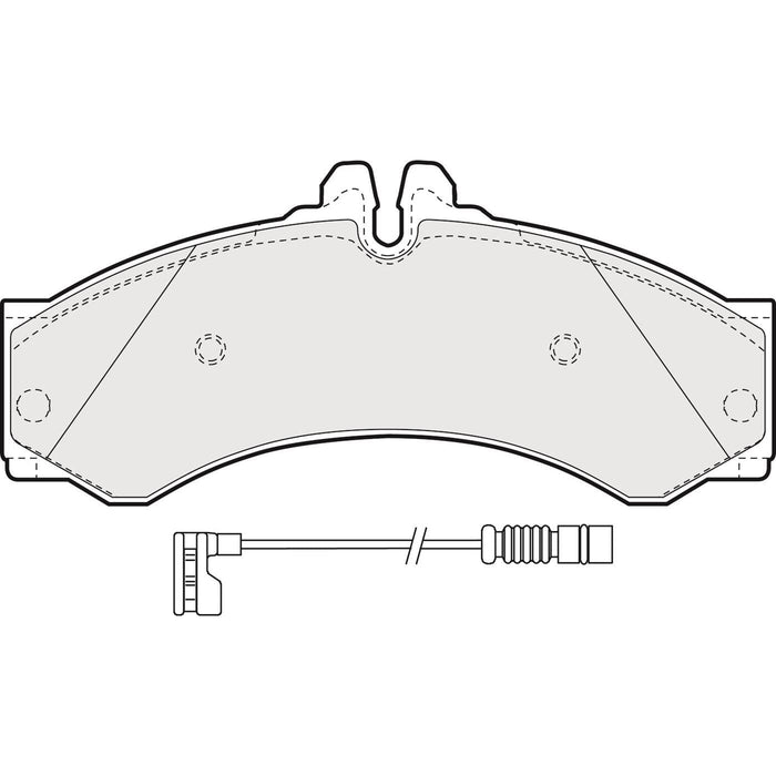 Genuine APEC Front Brake Discs & Pads Set Vented for Mercedes-Benz Sprinter 4-T