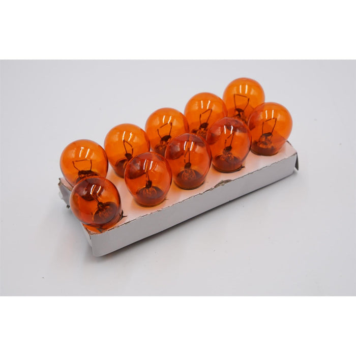 10 X Eurolec 581 Amber Orange Indicator Car Bulbs 12V 21W Bau15S Off Set Pins Eurolec  - Dynamic Drive