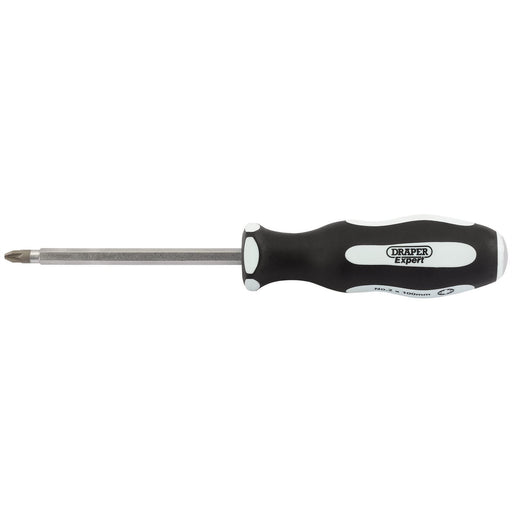 Draper 'Pound Thru' PZ TYPE Soft Grip Screwdriver, No.2 x 100mm 35230 Draper  - Dynamic Drive