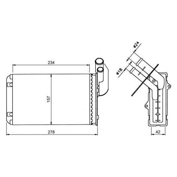 NRF Heater Radiator 58836