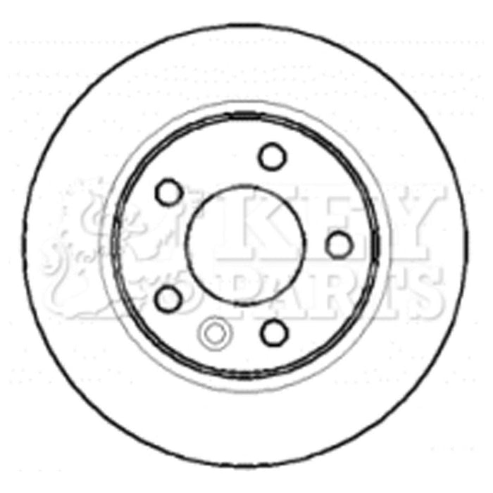 Genuine Key Parts KBD4387 Brake Disc Pair (Rear) Key Parts  - Dynamic Drive