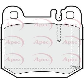 Apec Brake Pads Rear Fits Maserati Coupe Quattroporte Mercedes M Class