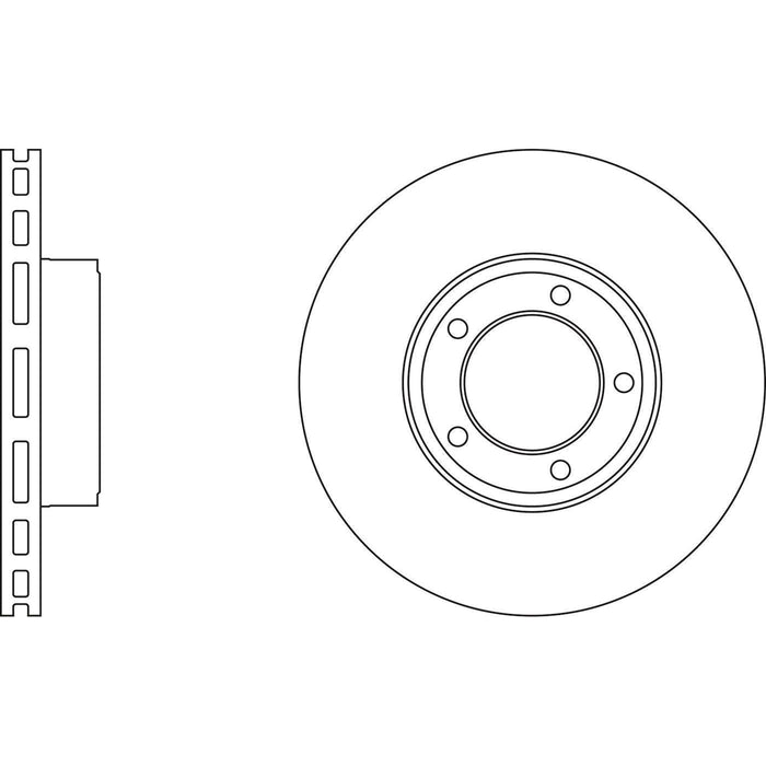 Apec Brake Disc Front Fits Aston Martin Db7 Jaguar/Daimler Double Six Ds420 E Ty