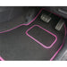 Tailored Pink Trim Carpet Mats fits for Ford Ka 09-13 + Clips 09 10 11 12 13 UKB4C  - Dynamic Drive