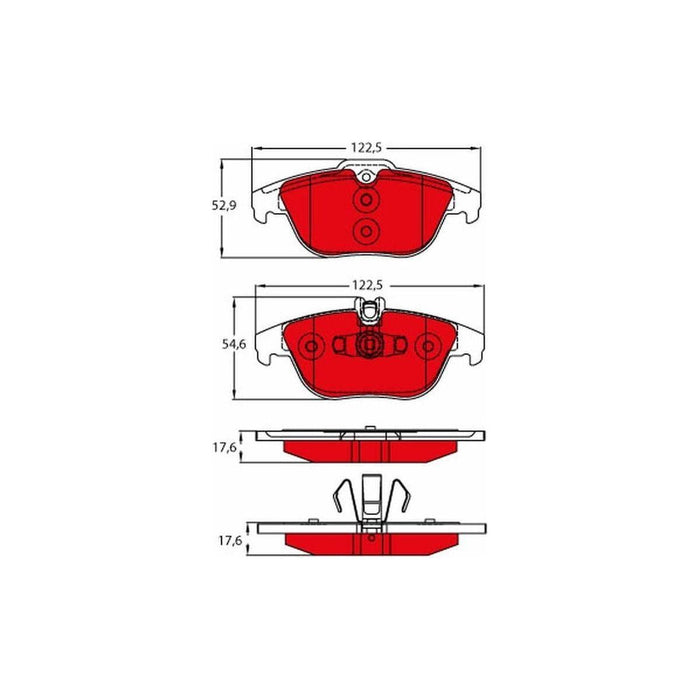 Genuine TRW Brake Pads GDB2051DTE