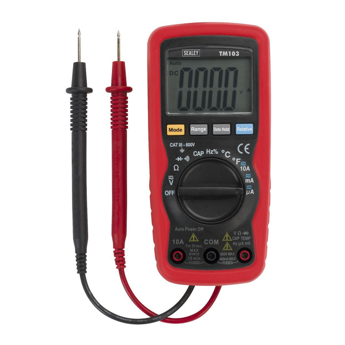 Sealey Professional Auto-Ranging Digital Multimeter 11-Function TM103