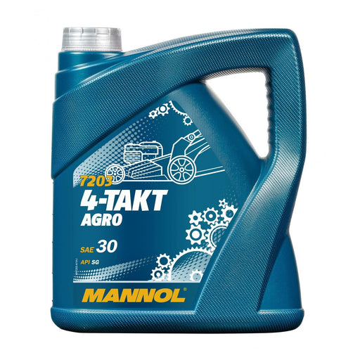 MANNOL 4-Takt Agro SAE 30 4 stroke Garden Engine Oil API SG JASO MA/MA2 4L Mannol  - Dynamic Drive