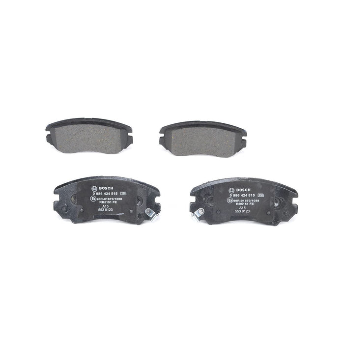 Genuine Bosch Brake Pad Set Bp953 fits KIA Soul CRDi - 1.6 - 08-14 0986424815