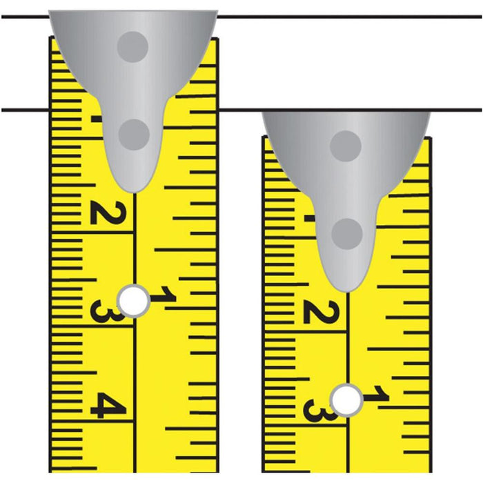 Silverline Hi-Vis Contour Tape 8m / 26ft x 25mm