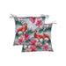 Garden Sofa Flamingo and Palm Print Seat Cushion Pair Gardenwize  - Dynamic Drive