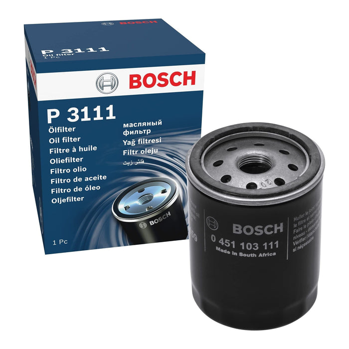 Genuine Bosch Car Oil Filter P3111 fits Fiat Punto 60 - 1.2 - 99-12 0451103111