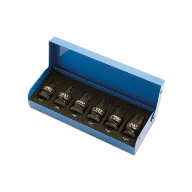 Laser Heavy Duty Torx Socket Bit Set 1/2"D 6pc 4947 Laser Tools  - Dynamic Drive