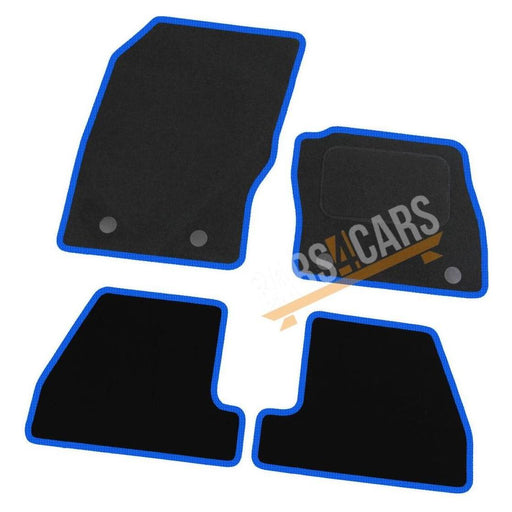 Fully Tailored Blue Trim Carpet Mats Ford Focus March 15 > Set of 4 + 4 Clips UKB4C  - Dynamic Drive