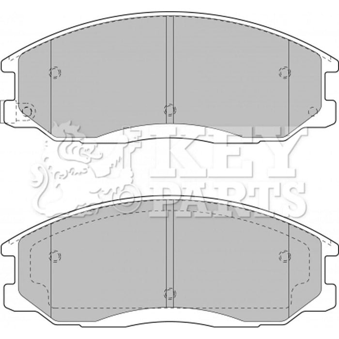 Genuine Key Parts KBP1789 Front Brake Pads-Includes Wear Indicators (Mando)