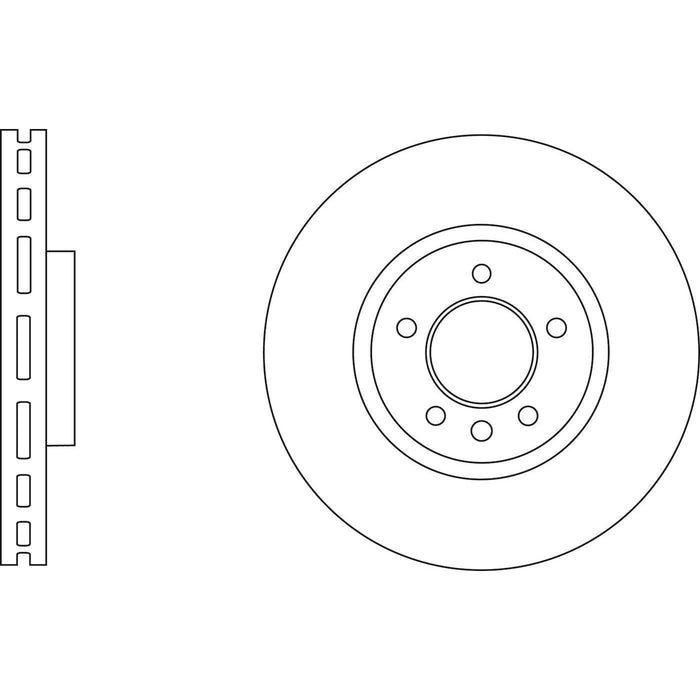 Apec Brake Disc Front Right Fits Porsche Cayenne VW Touareg Handed Off-Side