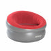 Inflatable Donut Flocked Chair DLX Carmine Red Vango  - Dynamic Drive