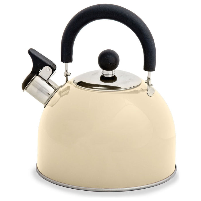 Hamilton cream stainless steel whistling kettle (2L) K0056CR Quest  - Dynamic Drive