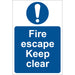 Draper Fire Escape Keep Clear 72146 Draper  - Dynamic Drive