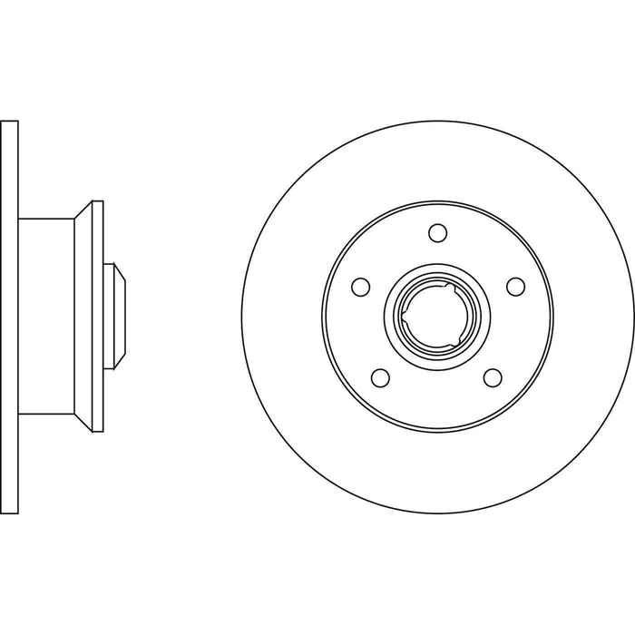 Apec Brake Disc Rear Fits Seat Toledo VW Corrado Golf Passat Vento