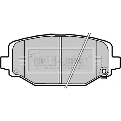 Genuine Borg & Beck Rear Brake Pads fits Lancia Voyager 0911 BBP2341 Borg & Beck  - Dynamic Drive