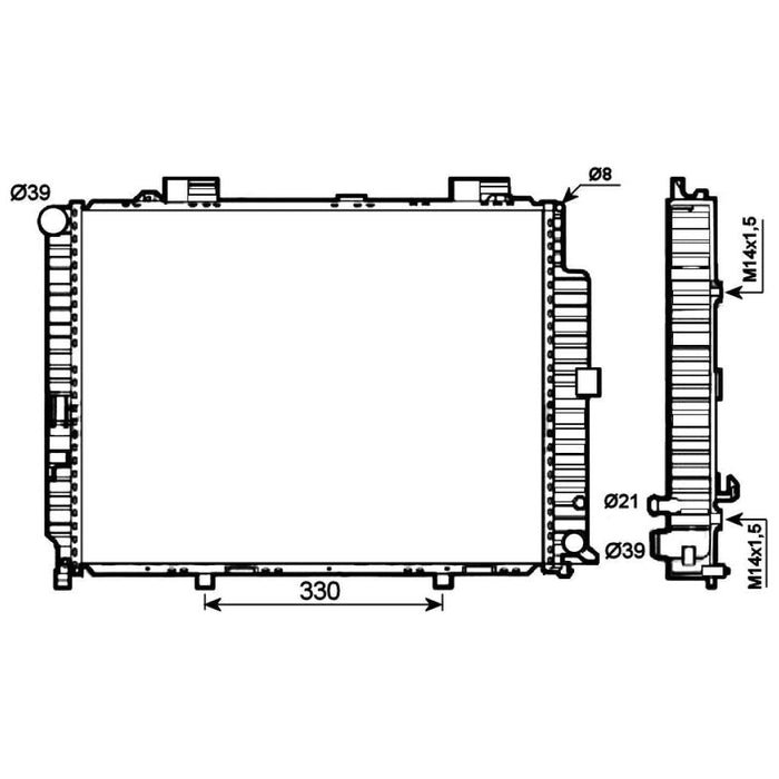 NRF Radiator fits Mercedes E-class NRF  - Dynamic Drive