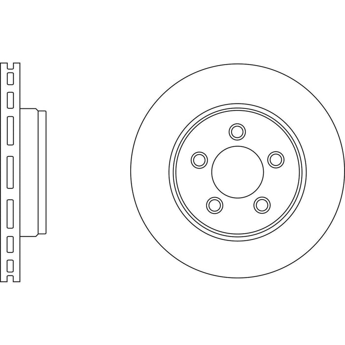 Apec Brake Disc Front Fits Dodge Nitro Jeep Cherokee