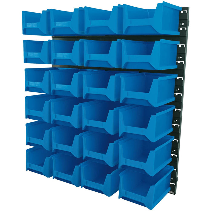 Draper 24 Bin Wall Storage Unit, Large Bins 06797 Draper  - Dynamic Drive