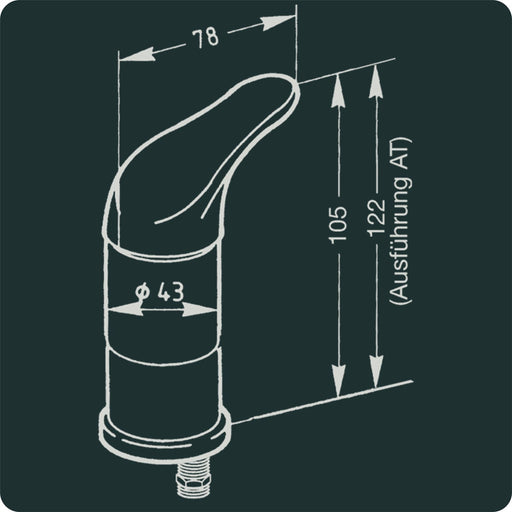 Mixer faucet ceramic KAMA with JULIA shower push fit (Chrome) 7274 Reich  - Dynamic Drive