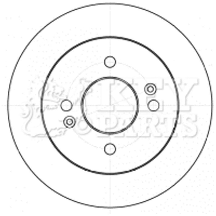 Genuine Key Parts KBD4529 Brake Disc Pair (Rear)