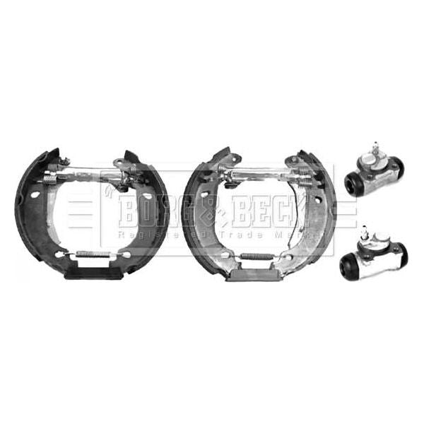 Genuine Borg & Beck Brake Shoe Kit fits Renault Twingo 9607 BBS1058K