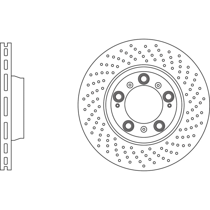 Apec Brake Disc Rear Right Fits Porsche 911 Handed Off-Side Front