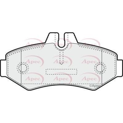 Apec Brake Pads Rear Fits Mercedes G Class Sprinter VW Lt