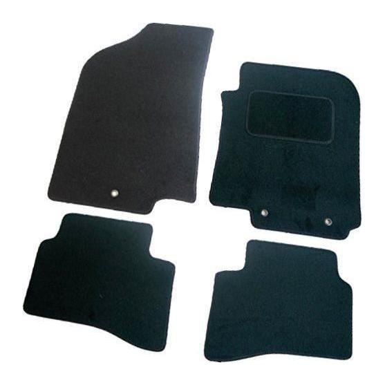 Fully Tailored Black Carpet Car Mats for Kia Rio 11> Set of 4 With 3 Clips UKB4C  - Dynamic Drive