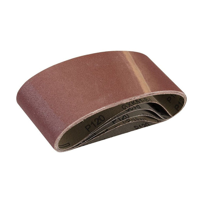 Silverline Sanding Belts 75 x 457mm 5pk 120 Grit