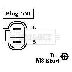 Genuine Borg & Beck Alternator fits Kia Mentor Mazda Mx3 BBA2005