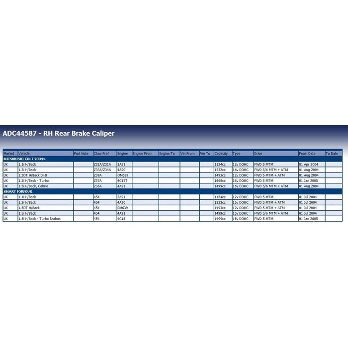 Blue Print ADC44587 Brake Caliper