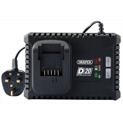 Draper D20 20V Fast Battery Charger, 4A 55913 Draper  - Dynamic Drive