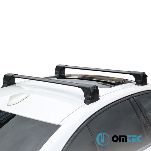 Aluminium Roof Bars Rack Black fits BMW 4 Series Gran Coupe 2014-2020 F36 Omtec  - Dynamic Drive