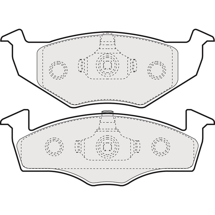 Apec Brake Pads Front Fits Seat Arosa Skoda Fabia VW Fox Golf Lupo Polo