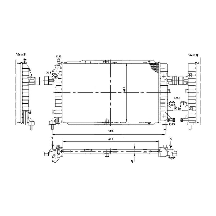 NRF Radiator 53415 NRF  - Dynamic Drive