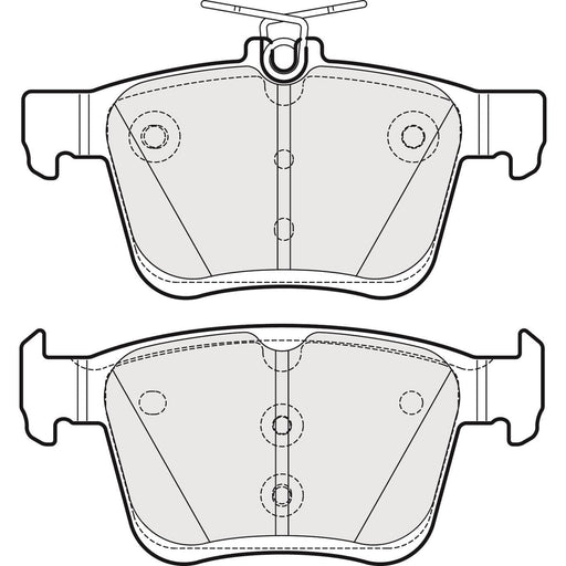 Apec Brake Pads Rear Fits Audi A3 Q2 Tt Seat Ateca Leon Skoda Karoq VW Golf Apec  - Dynamic Drive