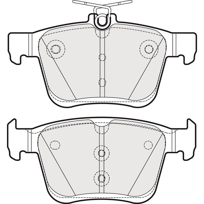 Apec Brake Pads Rear Fits Audi A3 Q2 Tt Seat Ateca Leon Skoda Karoq VW Golf Toura