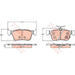 Genuine TRW Brake Pads GDB2223 TRW  - Dynamic Drive