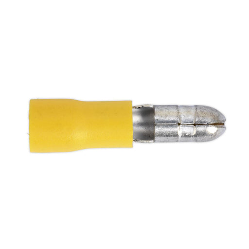 Bullet Terminal 5Mm Yellow Pack Of 100 Sealey  - Dynamic Drive